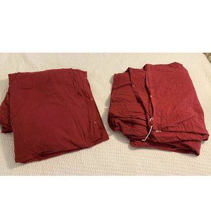 Like-New Soft Flannel Garnet Hill King Size Duvet Cover